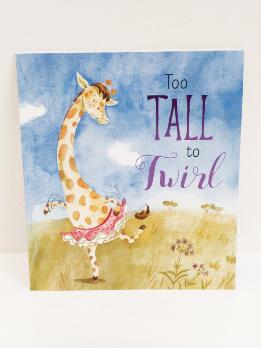 Too Tall to Twirl Funny Kids Book Animals Giraffe Baby Learn to Read NWT Ballet